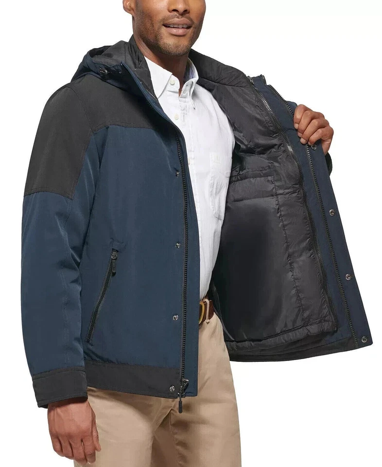 Club Room Men's 3 In 1 Hooded Jacket Navy Size XL In Navy And Black - Image 3 of 4