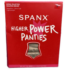 Spanx Higher Power Shaper Panties Style 2746 Soft Nude Size M