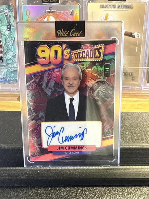 Wild Card Decades Jim Cummings "Winnie The Pooh" 1/1 Autogramm