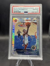 2019-20 NBA Hoops Premium Stock Box Set Pulsar Prizm Sekou Doumbouya PSA 10
