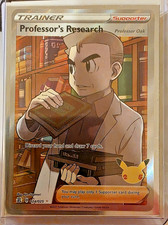 Pokemon Professor's Research (Professor Oak) Rare Ultra 24/25 Celebrations NM