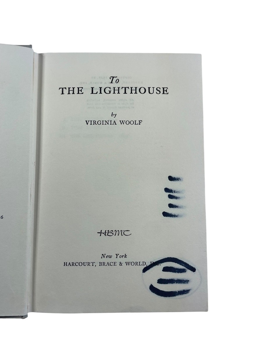 To the Lighthouse Virginia Woolf 1967 Modernist Classic Harcourt