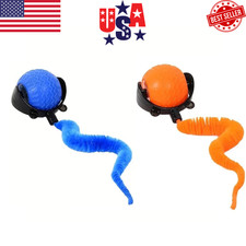 Interactive Cat Toy Ball USB Rechargeable w/ Tail Smart Motion Pet Toys Indoor