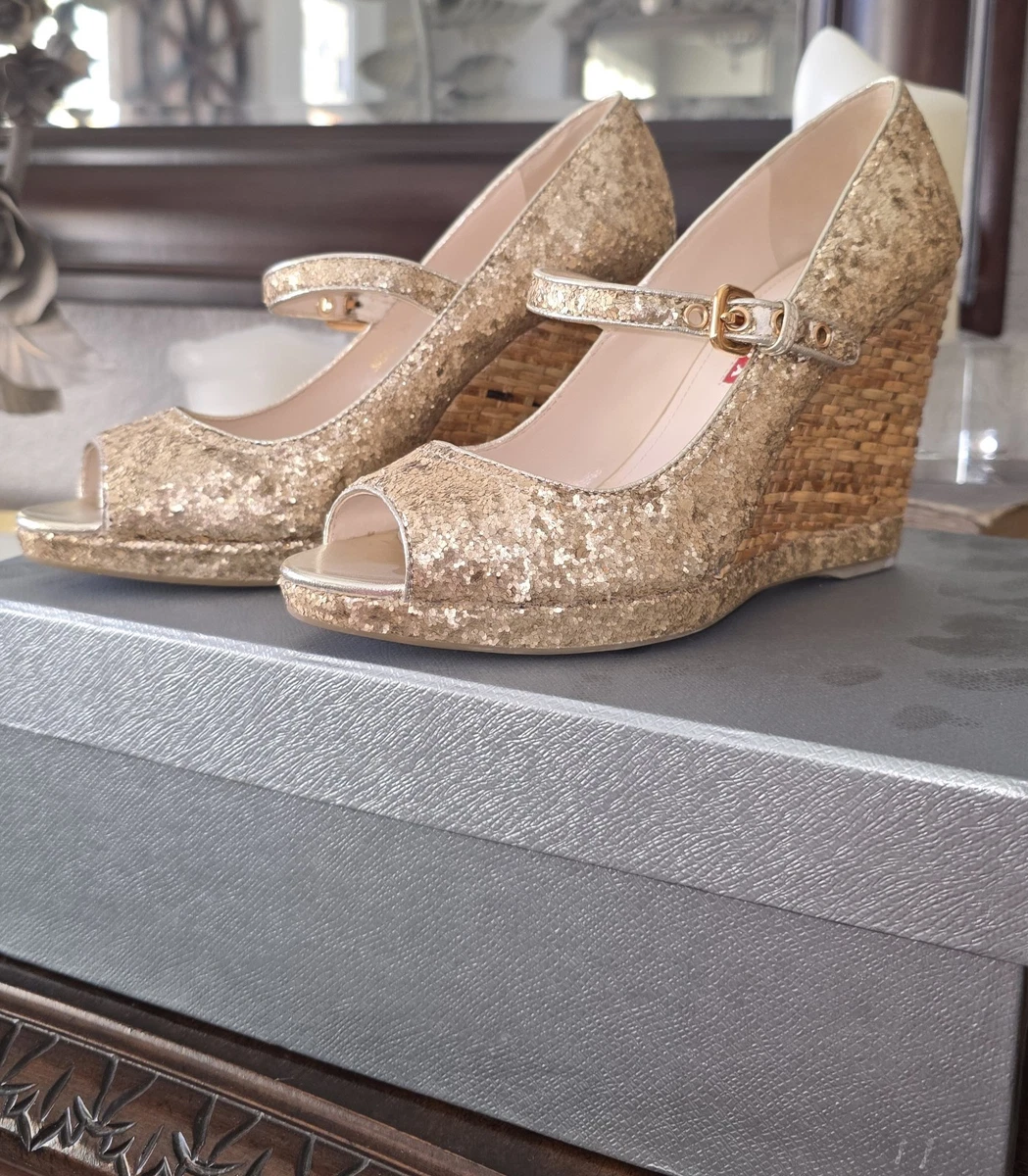ヴィンテージ PRADA プラダ ミュール 37 24cm位 ハトメ ゴールド PRADA Gold Sandals for Women for sale | eBay