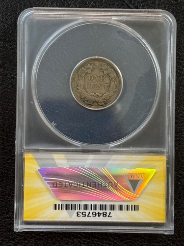 1857 Flying Eagle Cent 1C ANACS VF20 (#880) - Picture 2 of 6