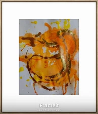 Pam Bible Abstract Colorful Modern Unique Bold Art Acrylic Mixed Media Paper