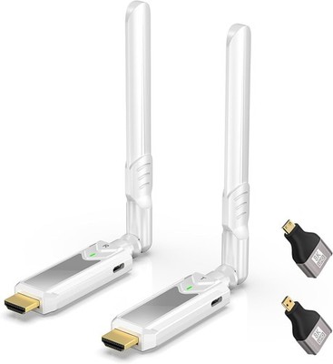 Wireless Hdmi Transmitter and Receiver, 1312FT/400M, 4k Decode 1080p Output, ...