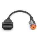 16 Pin to 6 Pin OBD2 Diagnostic Scanner Adapter Cable for Harley Davidson