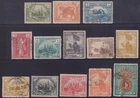 (F413-65) 1923 Iraq mix of 13stamps 1 1/2A to 10R (BO)