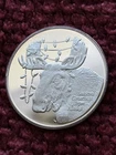 Alaska Mint 1 oz .999 Silver Medallion - Lights & Antlers - Vintage Proof w/ Box