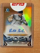 2021 Bowman Draft Chrome Russell Smith Class Of 2021 Auto GOLD REDEMPTION /50