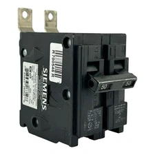 USED SIEMENS B250 CIRCUIT BREAKER 50 AMP BOLT ON  120/240V 10kA 2P