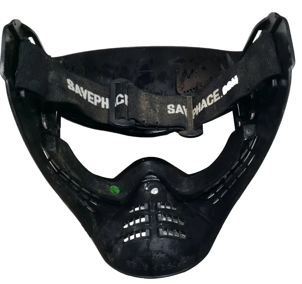 Save Phace Ghost Rider Flame Skull Paintball Mask & Goggles Thermal Lens Cosplay - Image 4 of 4