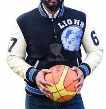 Veste Letterman Vintage Detroit Lions D'Axel Foley De Beverly Hills Cop