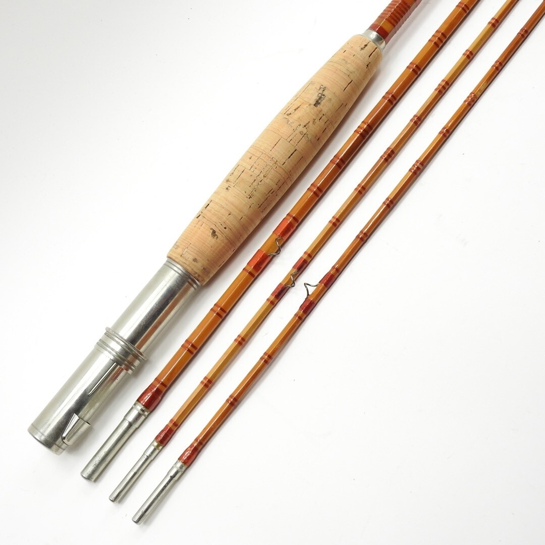 Unmarked Vintage Bamboo Fly Fishing Rod. 10'. Cross-Built