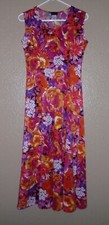 Ashli Couture Floral Maxi Dress Women's Medium Stretch EUC