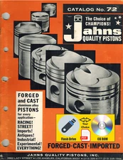 Jahns Quality Pistons 1972 Catalog PDF File USB Flash Drive