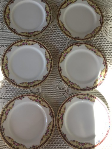 Antique C. Ahrenfeldt Depose Limoges France 6 Salad Plates - 2
