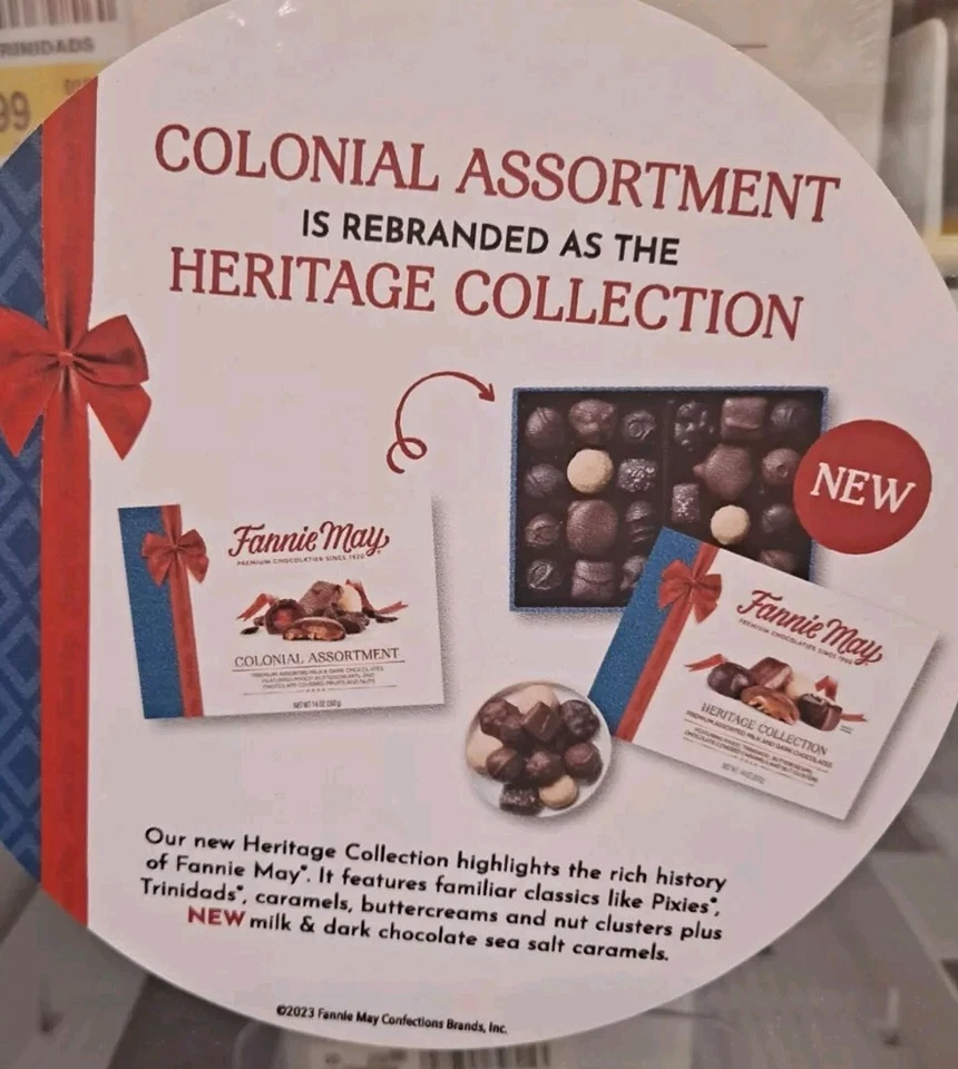 Fannie May Colonial Surtido 14 oz. Ha sido rebautizado a la colección Heritage Foto 3 de 3