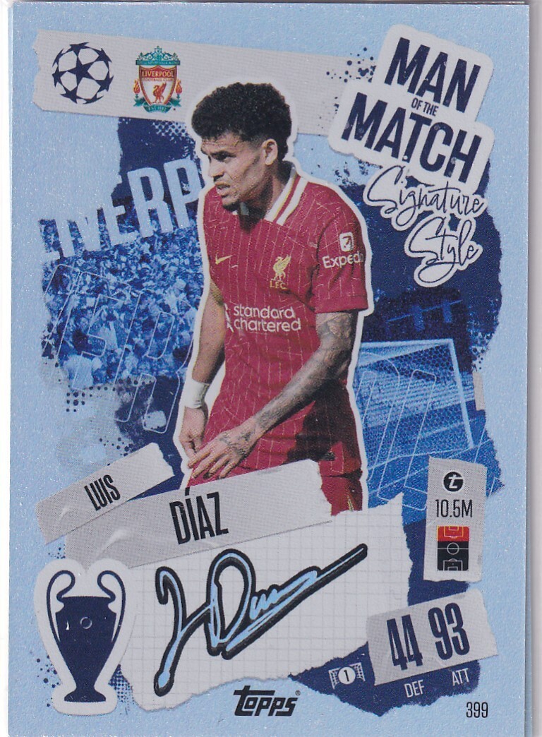 Topps Match Attax Champions League 24/25 Nr. 399 Luis Diaz Man of