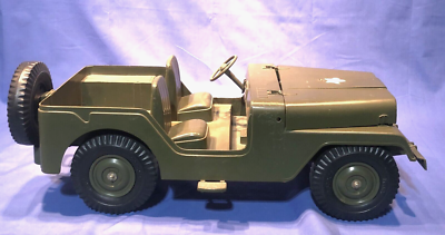 アメリカンプラスチックトイ GiJOE等用ジープ ビンテージ(1) Vintage 1960's G.I. Joe U.S. Army Jeep and Trailer MARX Toys *Pre