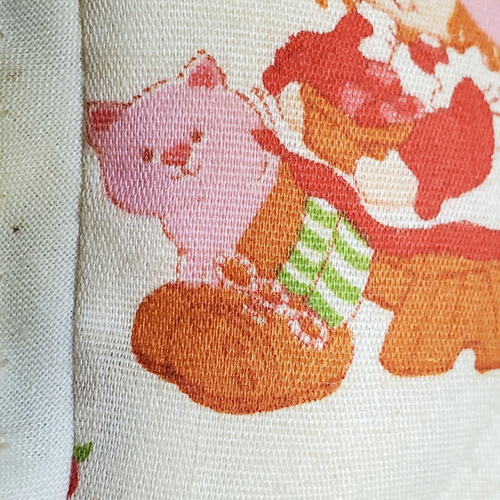 Strawberry Shortcake Dollhouse Pillow Vintage Miniature Pillow Flanged Edge - Picture 9 of 22