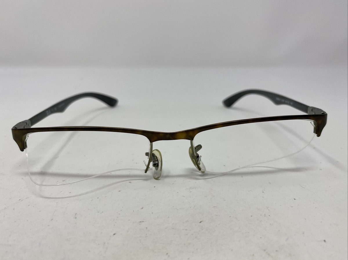 メガネ・老眼鏡 rayban  case only Ray Ban RB 8413 2783 54-18-145 Tortoise/Olive Half Rim Eyeglasses