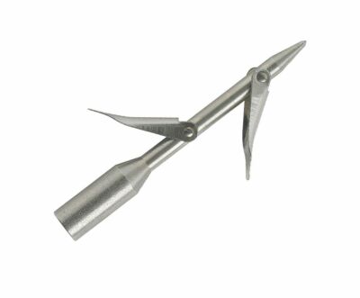 Cressi Mach Spear Head - Arpione Per Pesca Subacquea Con Alette In Acciaio Inox, Filettatura Standard Per Aste 8mm - 6