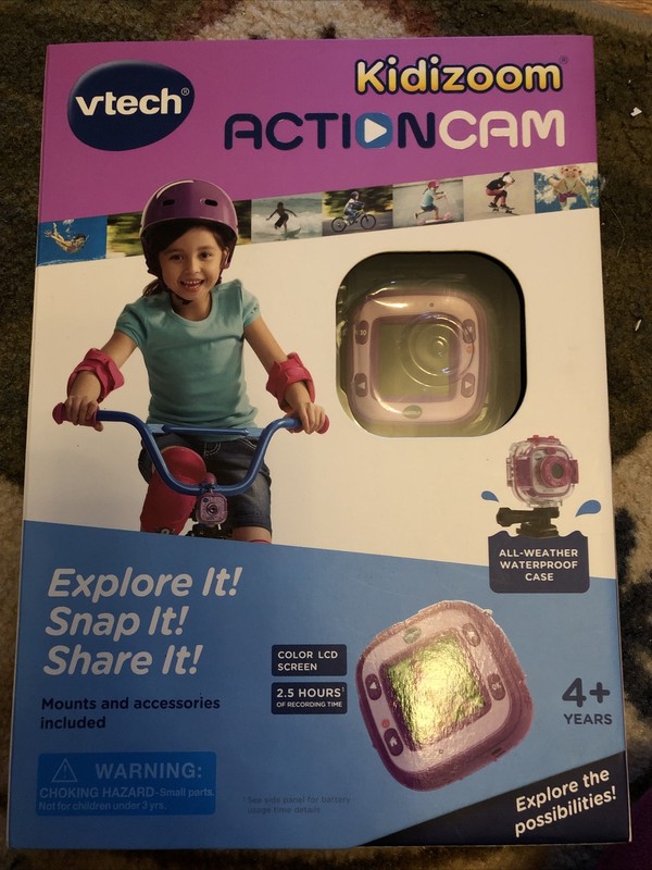 Vtech Kidizoom Action Cam Purple Waterproof Case