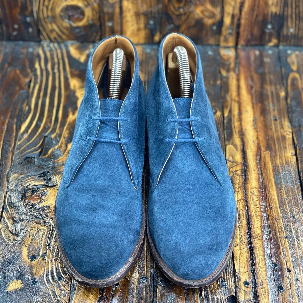 Navy blue chukka boots cheap