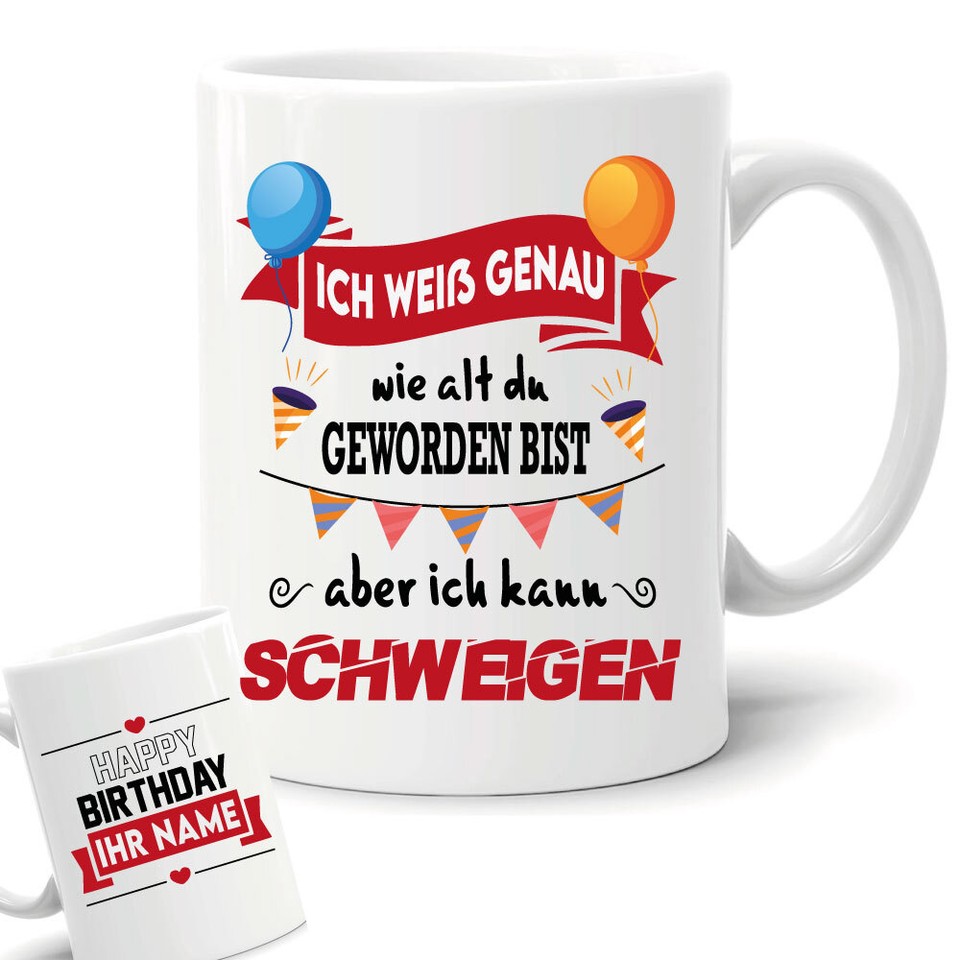 Geburtstags-Krawatte Zum 30., 40., 50. Geburtstag – Personalisiert, Schneller Reißverschluss & Stylisch