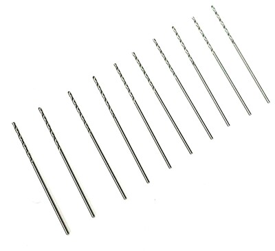 #65 (0.0350'') COBALT TWIST DRILLS - BRIGHT - 10 PIECE PACK - NACHI L6501 - NEW!