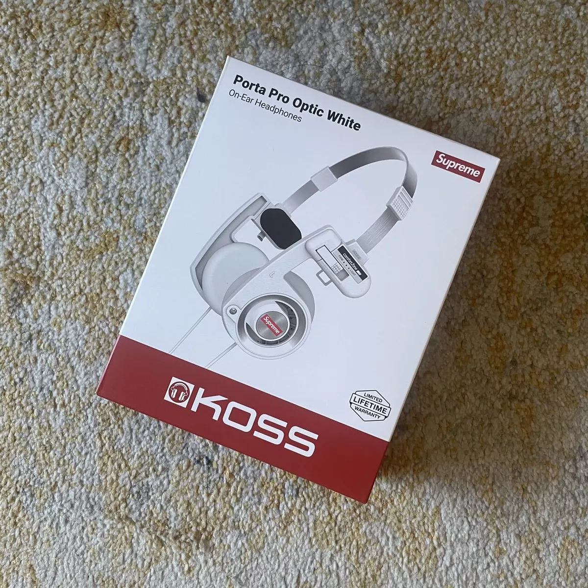 Supreme / Koss Portapro Headphones White