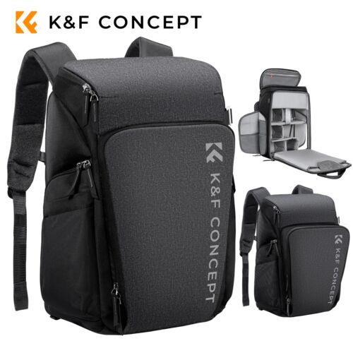 K&F Concept 25L Travel Camera Backpack Large Capacity Organize Bag Rucksack Case - Picture 1 of 11