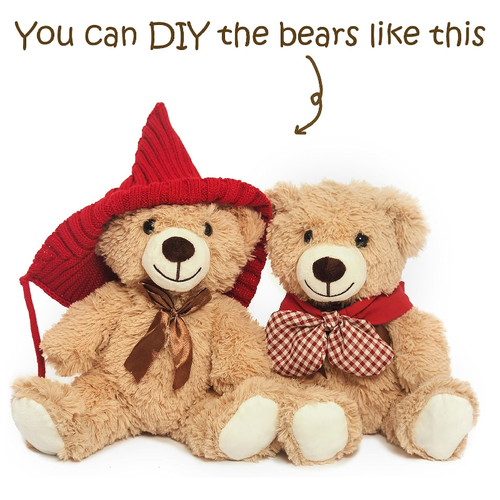 Bulk Teddy Bear Baby Shower Small Stuffed Bears Plush for Wedding Birthday Decor - Picture 4 of 16