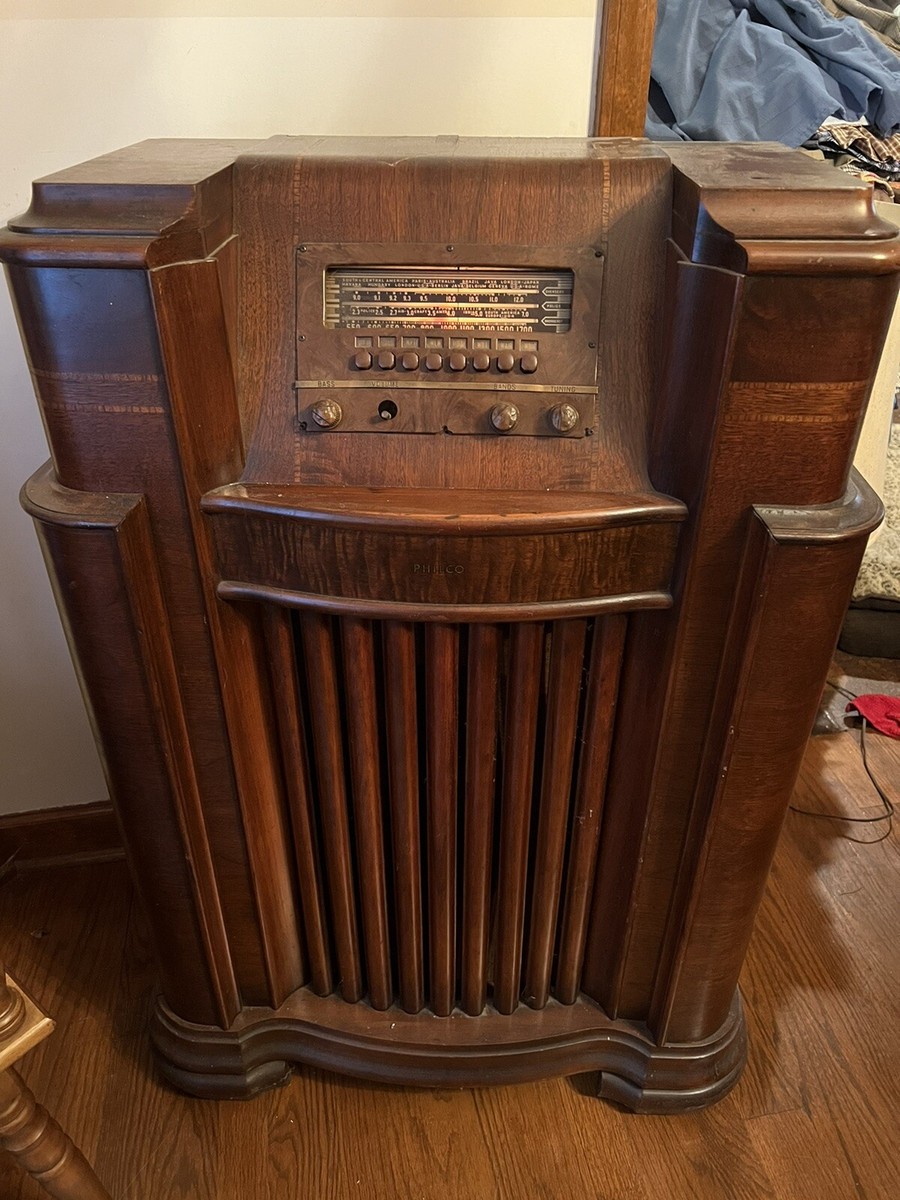 ANTIQUE PHILCO AM/FM RADIO MODEL 41-285 CONSOLE FLOOR MODEL | eBay