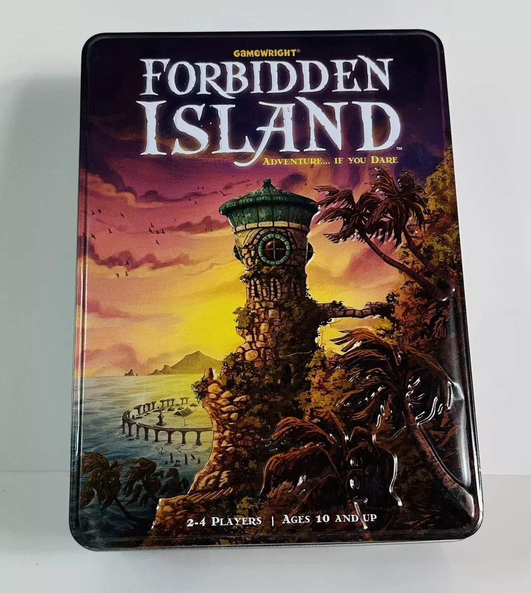 Forbidden Island Board Game 100% complete Gamewright Adventure 2-4 Players