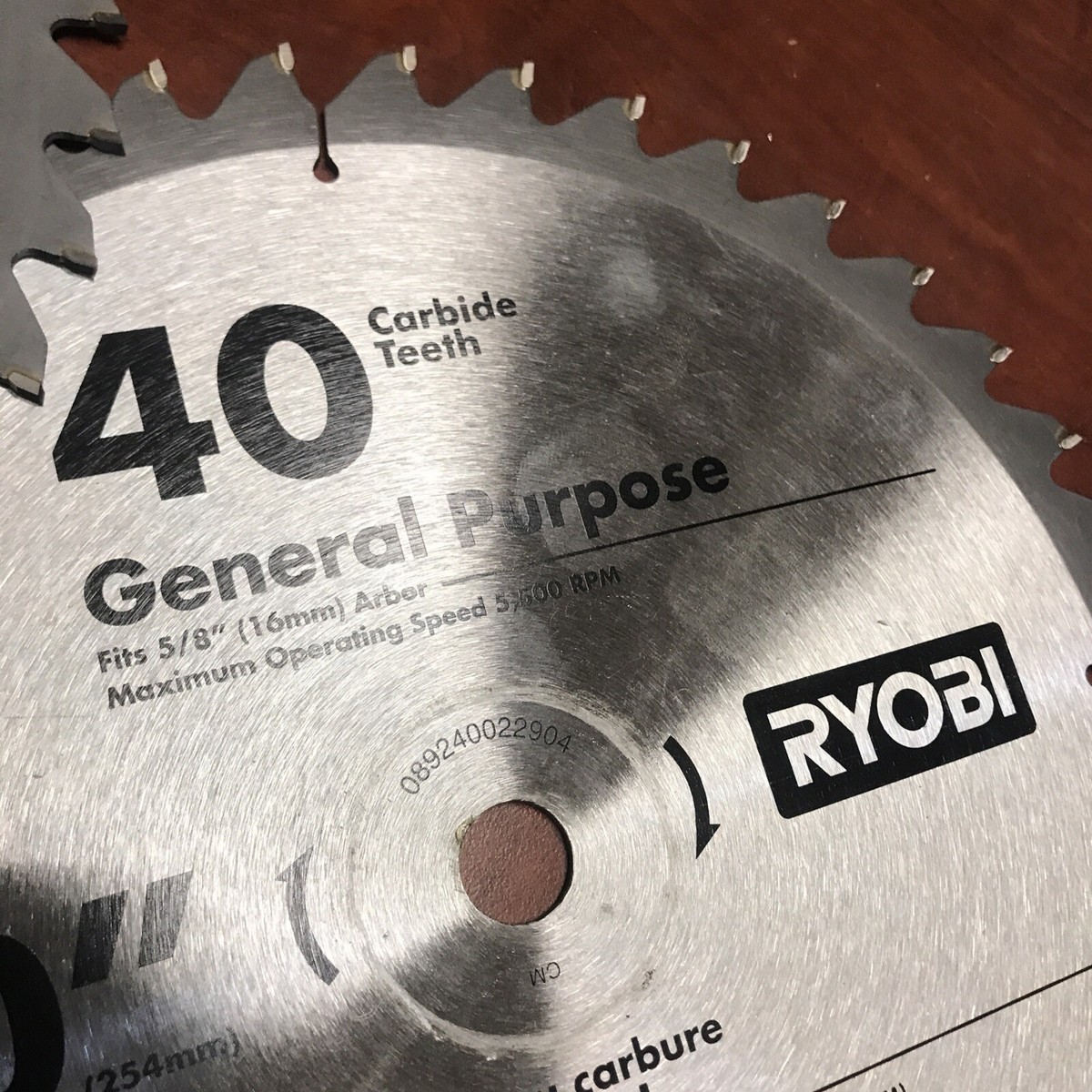 2x Genuine Ryobi 10” 40 Tooth 089240022904 Miter Table Saw Blades 