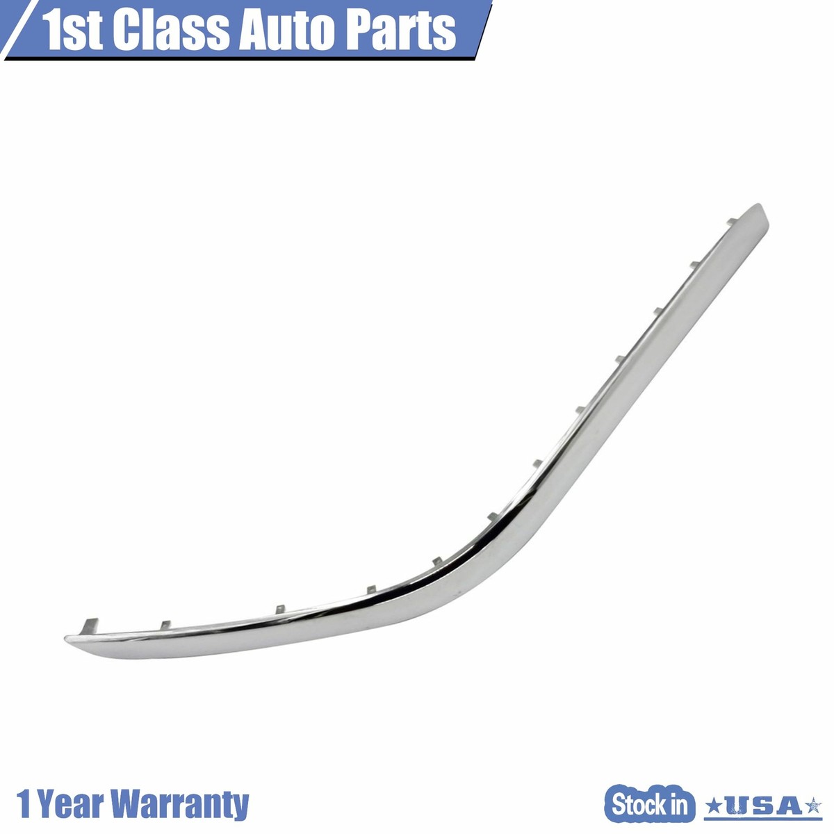 Rear Left Driver Side Chrome Bumper Cover Molding For Mercedes-Benz GLK350 2010-2012