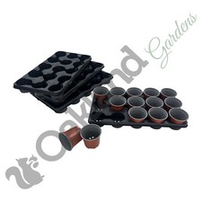 Plant Pots With Carry Trays 6cm 7cm 9cm 10.5cm 13cm Square Round Market Pot Tray