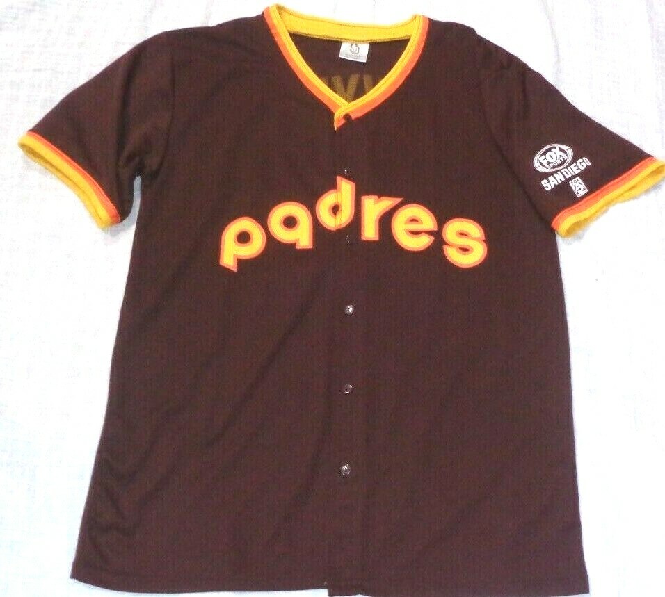San Diego Padres Baseball Tony Gwynn #19 Brown Retro SGA Jersey Size XL Adult