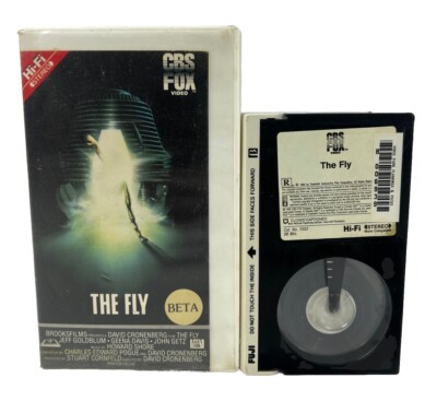 The Fly Beta Betamax NOT VHS 1987 Rare Format Horror Hi-Fi Sci-fi Ex Rental Rare