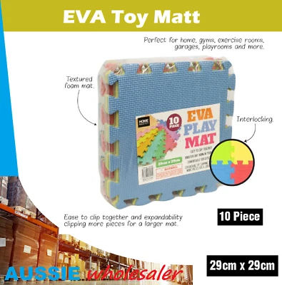10pc Soft EVA Toy MIX Color Mat Foam Gym Flooring Floor Mat Yoga Room Home - image 1 of 2