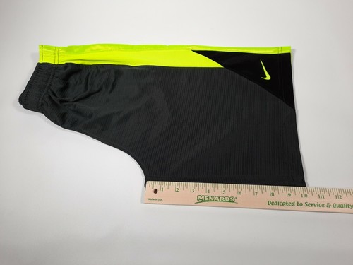 Nike Basketball Athletic Shorts Neon Yellow/Black Size Youth Large with Pockets - Picture 6 of 7