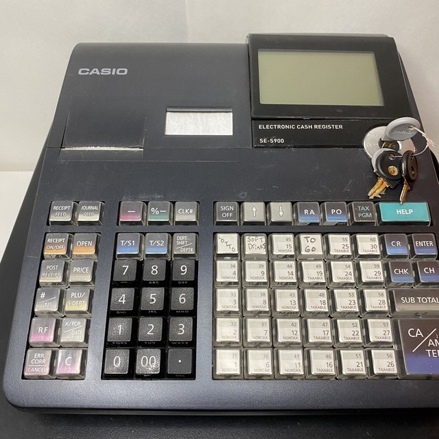 Casio Ses900 Electronic Cash Register for sale online eBay
