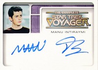 The Complete Star Trek Voyager Autograph Card A1 Manu Intiraymi The Complete Star Trek Voyager Autograph Card A1 Manu Intiraymi