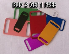 Custom ENGRAVED PET TAG SLIDE ON NOISELESS Dog ID IDENTIFICATION Cat ID Tags