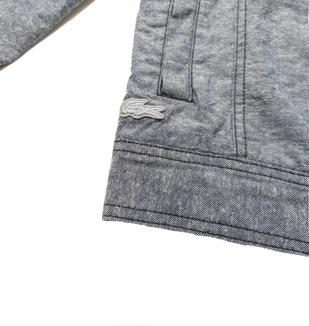 BNWT Lacoste Live Mens Linen Denim Jacket Indigo Chambray BNWT Lacoste Live Mens Linen Denim Jacket Indigo Chambray