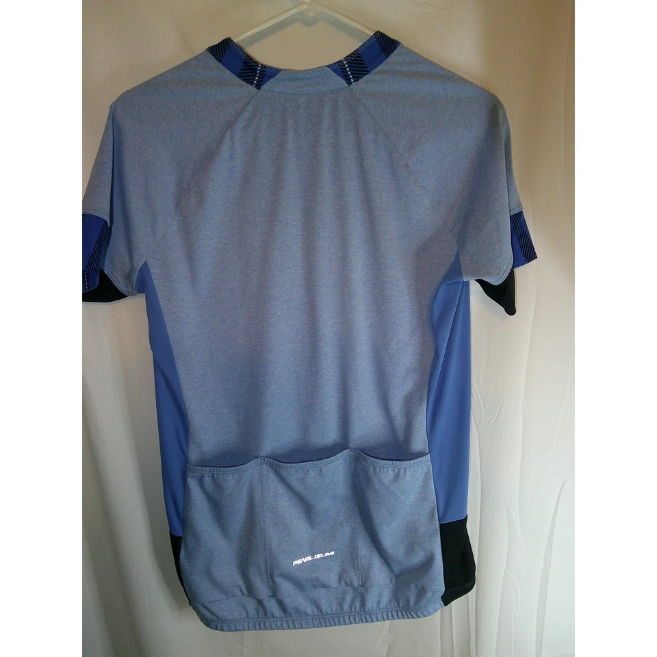 Camiseta deportiva de ciclismo Pearl Izumi con cremallera completa manga corta azul para mujer talla L Foto 2 de 3
