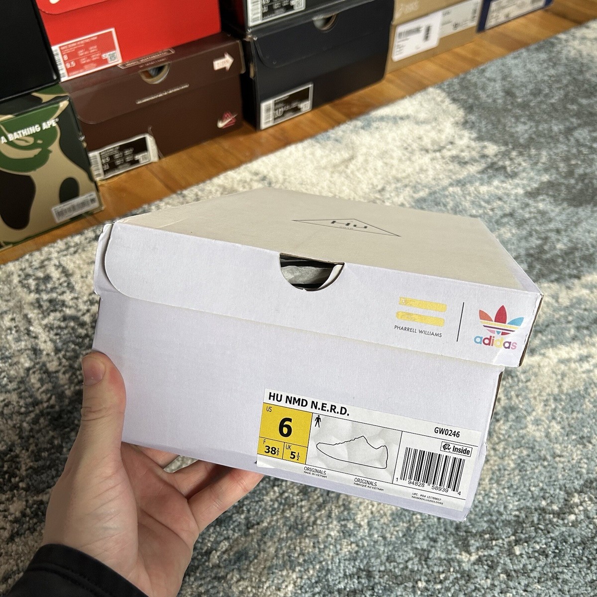 GW0246 PHARRELL WiLLiAMS adidas HUMAN RACE NMD NERD CHALK WHiTE